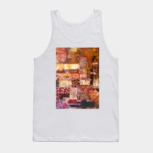 The Harbour Monoprint Collage Tank Top